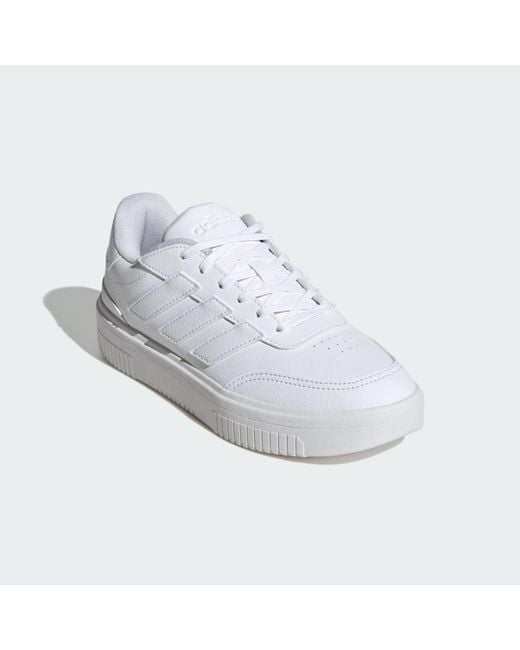 Adidas White Courtblock Bold Shoes