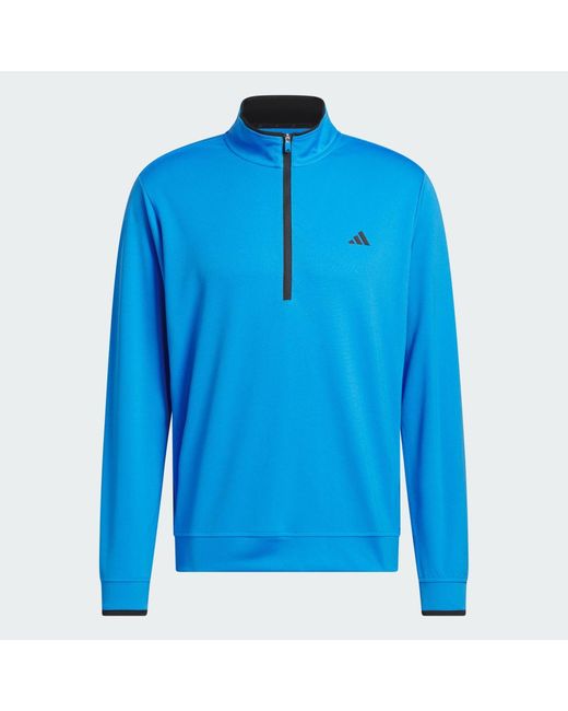 Adidas Blue Lightweight Half-Zip Top for men