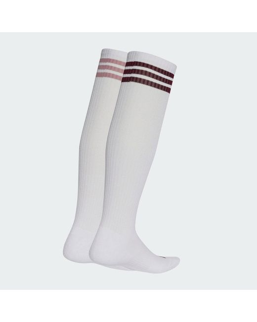 Adidas Multicolor 3 Stripes Knee Socks 2 Pair Pack