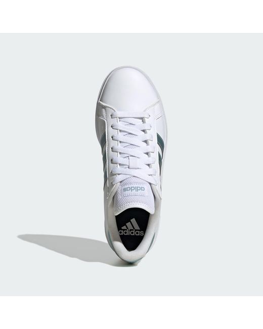 Adidas White Grand Court Td Lifestyle Court Casual Shoes