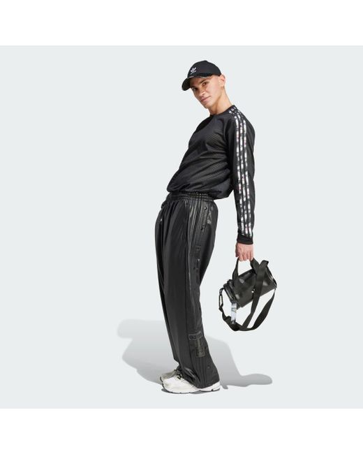 Adidas Black Pride Mesh 3-Stripes Long Sleeve Long-Sleeve Top for men