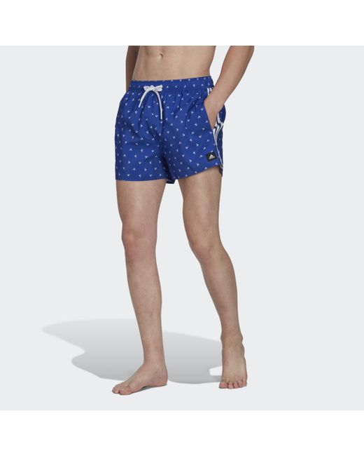 Adidas Mini Logo Clx Swim Korte Broeken in het Blue voor heren