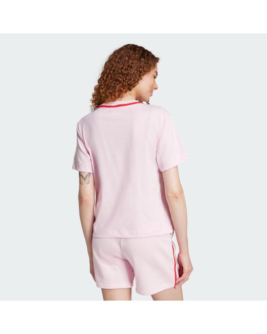 Adidas Pink Essentials Color Pop Cotton Tee