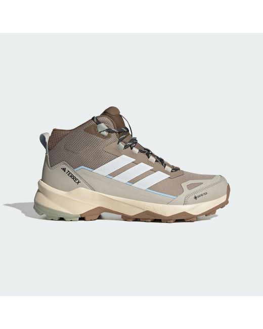 Adidas Gray Terrex Skychaser Ax5 Mid Gore-Tex Hiking Shoes for men