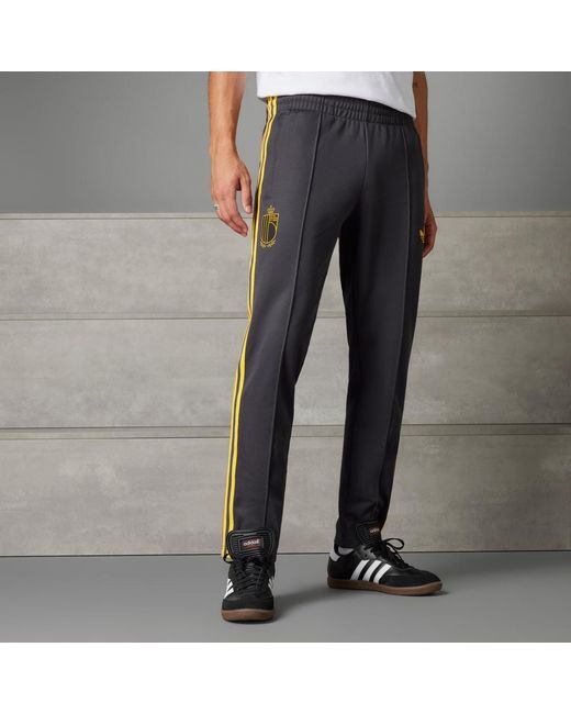 Adidas Gray Belgium Beckenbauer Tracksuit Bottoms