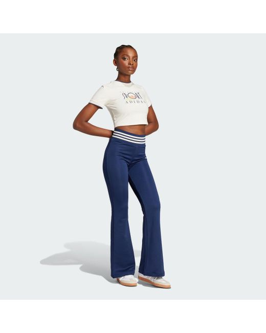 Adidas Blue Flared Pants