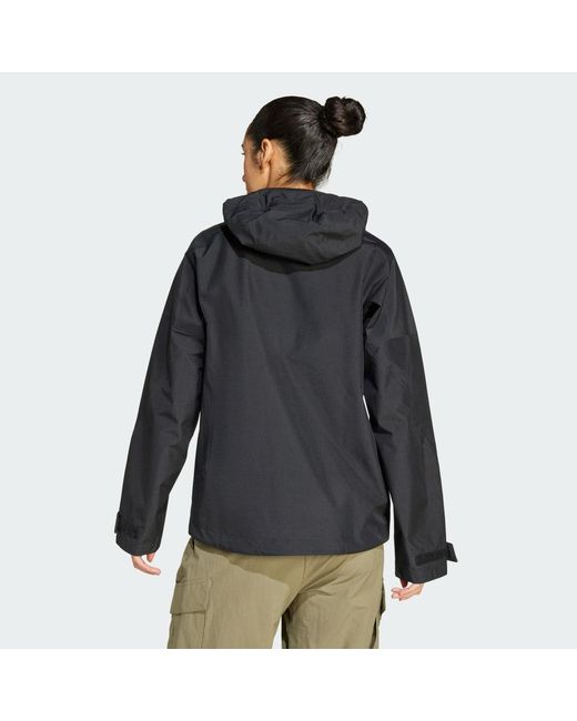 Adidas Black Terrex Techrock 3L Gore-Tex Performance Jacket