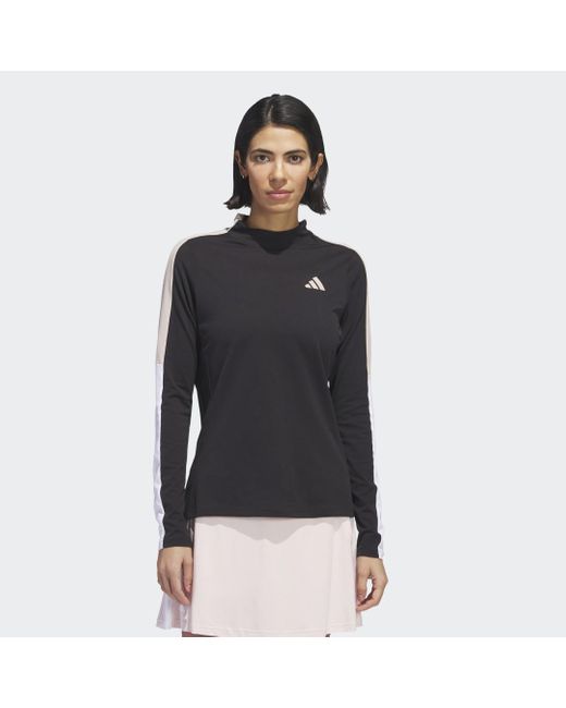 Adidas Made With Nature Mock Neck Shirt in het Black
