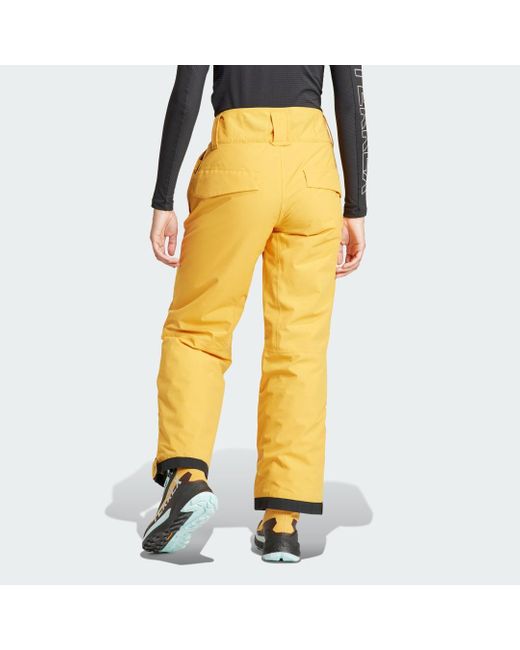 Adidas Yellow Terrex Xperior 2l Insulated Tracksuit Bottoms