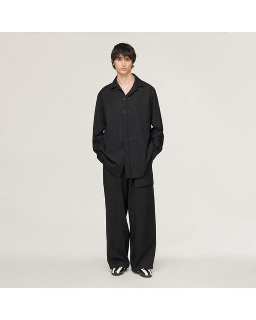 Adidas Black Y-3 Wool Adaptive Overshirt for men