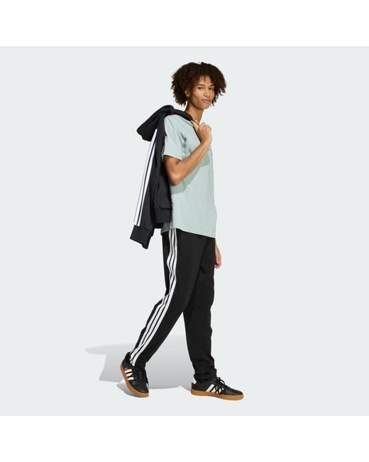Adidas Blue Summer Slide Trim Graphic T-Shirt for men