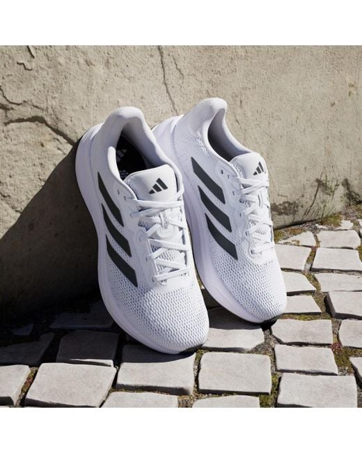 Adidas White Response Shoes for men