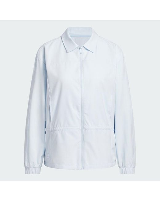 Adidas White Ultimate365+ Peplum Grid Jacket