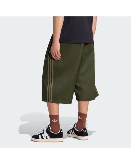 Adidas Green Adicolor Sst Cotton Twill Shorts for men