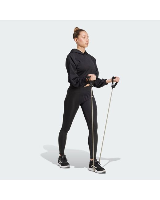 Adidas Black Yoga Cover-Up