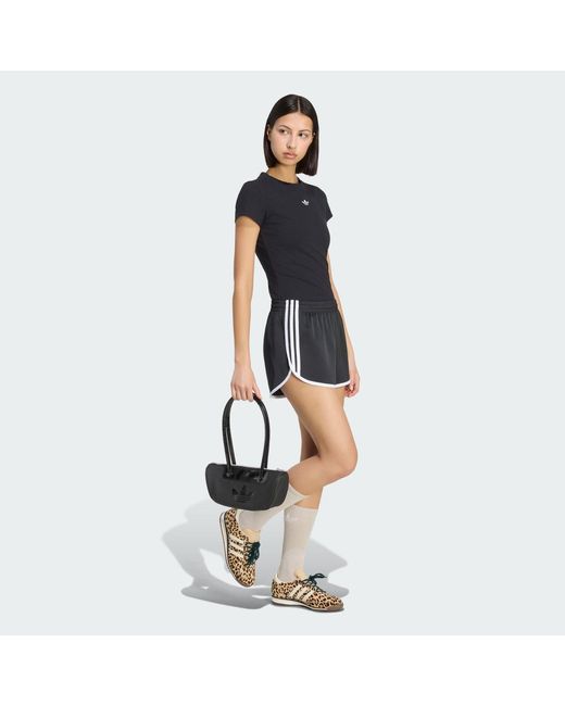 Adidas Blue 3 Stripes Sprinter Shorts