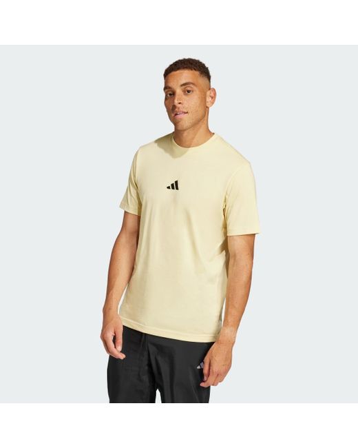 Adidas Natural Essentials Logo Single Jersey Tee for men
