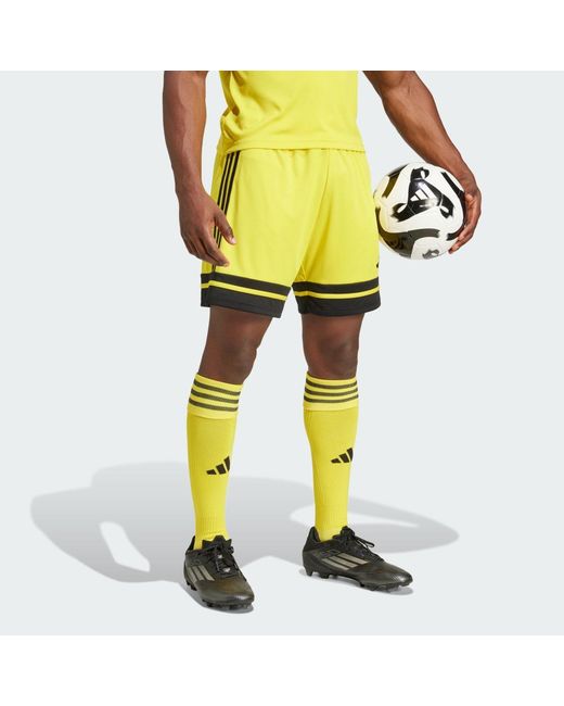 Adidas Yellow Squadra 25 Shorts for men