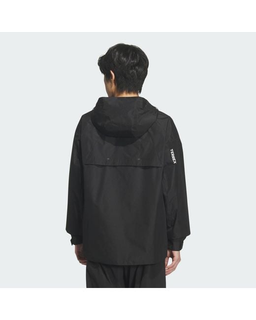 Adidas Black Xploric Gore Tex Windstopper Jacket for men
