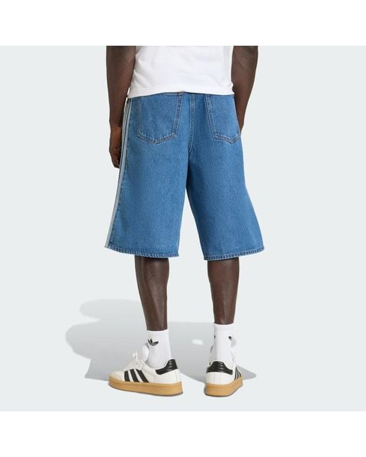Adidas Blue Firebird Adicolor Denim Shorts for men