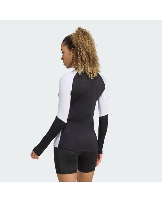 Adidas Blue Quickset Long Sleeve Volleyball Jersey