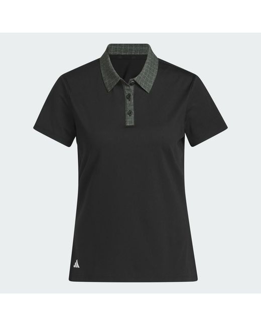 Adidas Black Ultimate365+ Butterspun Grid Polo Shirt