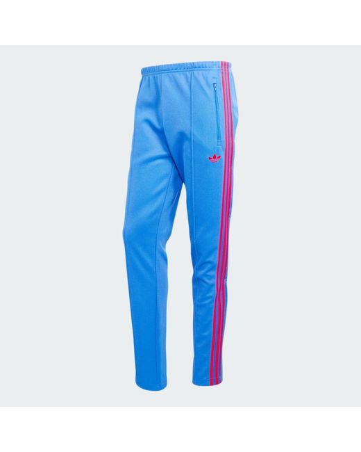Adidas Blue Classic Track Pants for men
