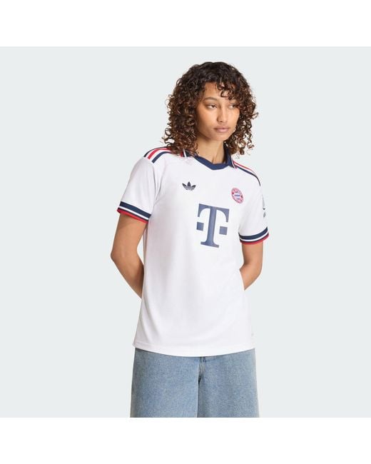 Adidas White Fc Bayern 26/27 Away Jersey