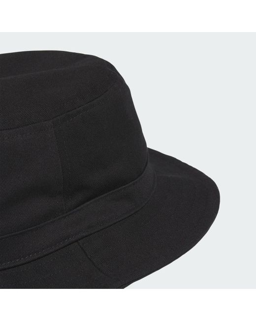 Adidas Black Solid Bucket Hat for men