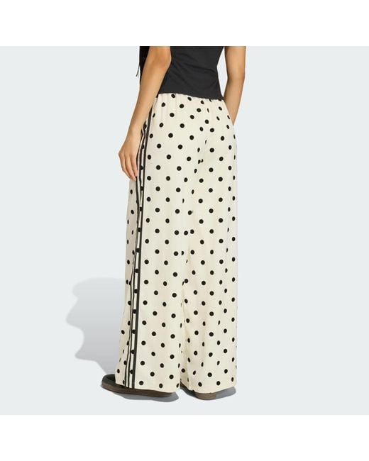 Adidas Metallic Satin Polka Dots Wide Leg Pant