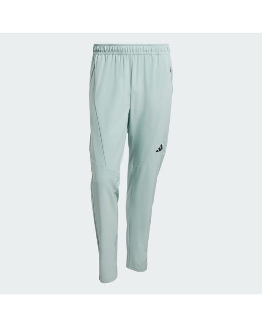 Adidas Blue D4T Workout Joggers for men