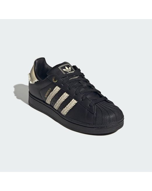 Adidas Black Superstar Ii Shoes