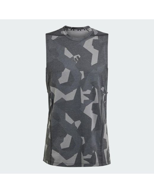 Adidas Gray Designed For Training Pro Series Workout Tank Top for men