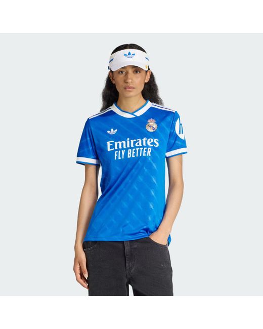 Maglia Third Real Madrid 25/26 di Adidas in Blue