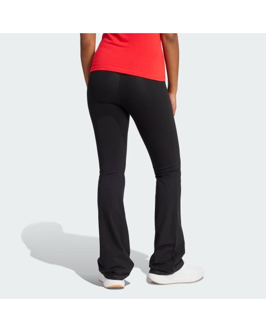 Adidas Essentials Small Logo Flared Leggings