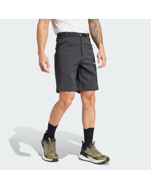 Adidas Gray Terrex Xperior Mid Shorts for men