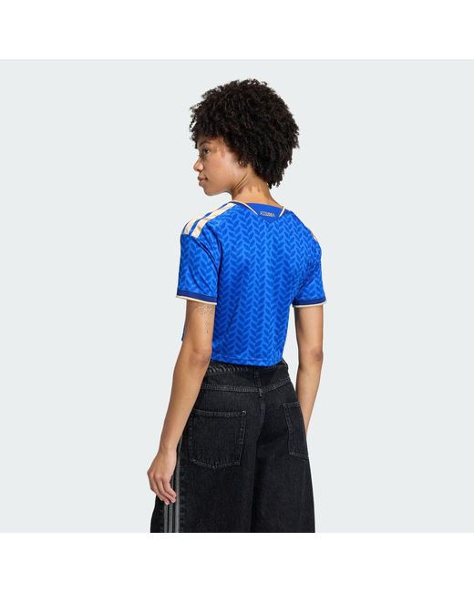 Adidas Blue Italy 26 Home Cropped Jersey