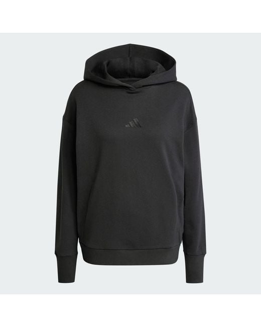Adidas Black All Szn French Terry Loose Hoodie