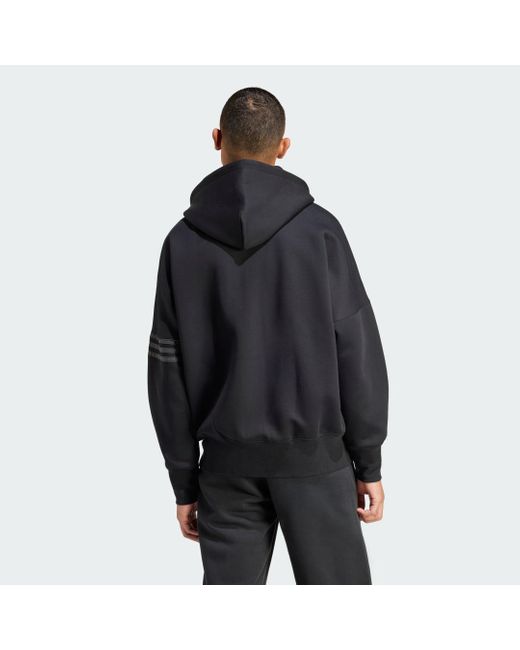 Adidas Black Street Neuclassics Full-Zip Hoodie for men