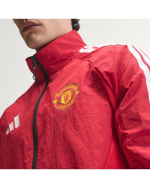 Adidas Red Manchester United Home Anthem Jacket for men