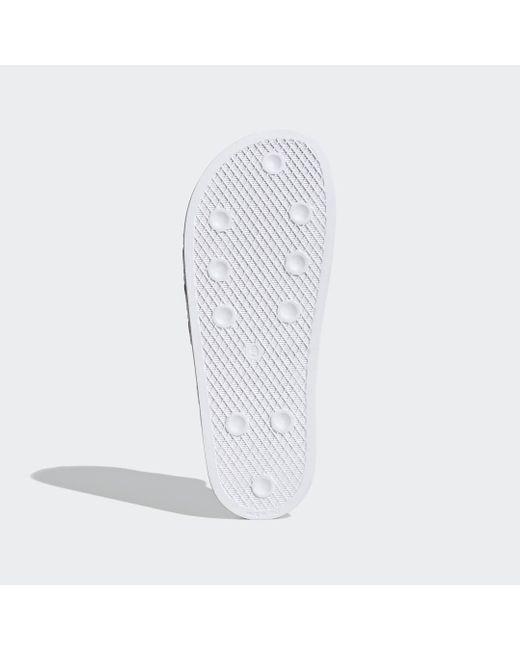 Adidas White Adilette Slides