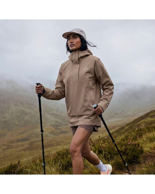 Adidas Brown Terrex Xploric 2.5 Layer Climaproof Anorak
