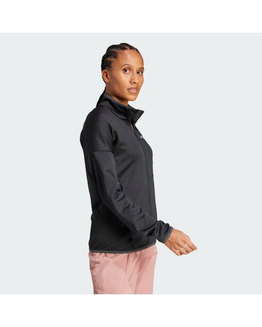 Adidas Black Terrex Xperior Climawarm Light Fleece Jacket