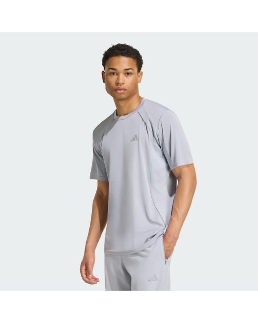 Adidas Blue Tech Apparel T-Shirt for men