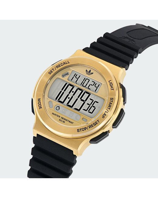 Reloj Expression Three Digital Ps Adidas de color Metallic