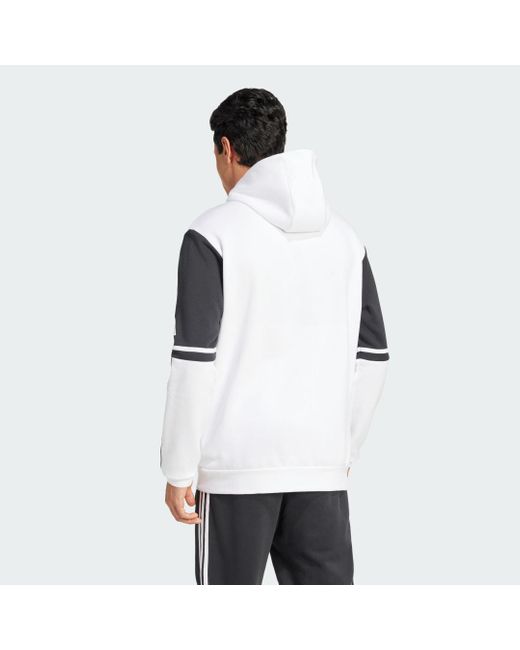 Adidas White Squadra 25 Sweat Hoodie for men