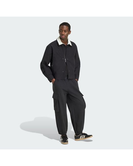 Adidas Black Premium Essentials Bomber Jacket for men