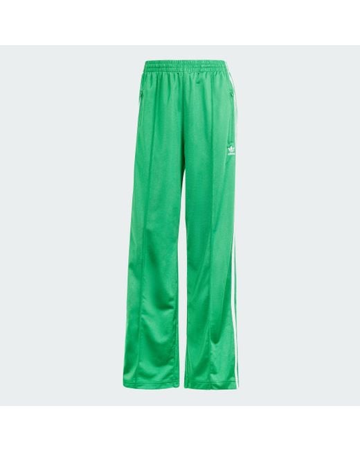 Adidas Green Firebird Loose Tracksuit Bottoms