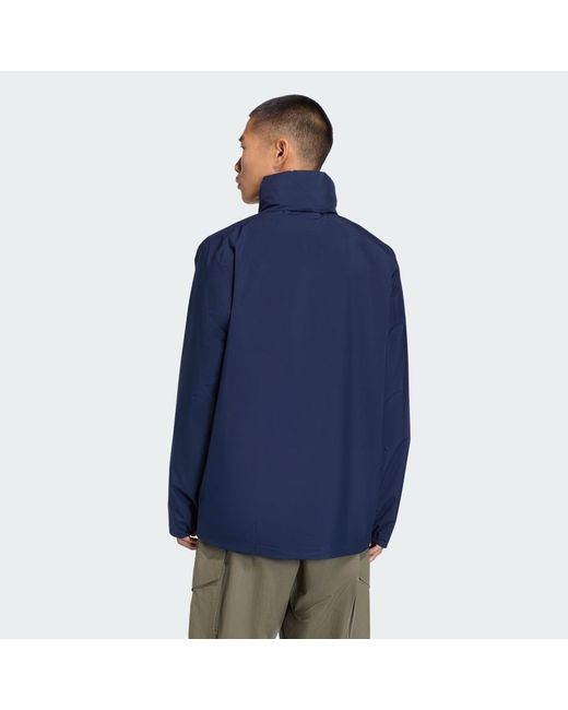 Adidas Blue Multi Essentials 2L Rain Jacket for men
