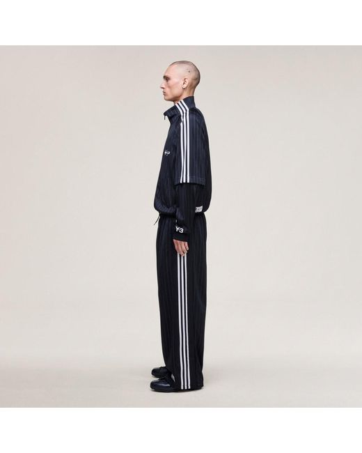 Adidas Blue Y-3 Basketball Track Tracksuit Bottoms for men